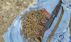 Ağcabədidə polis tərəfindən “Kalaşnikov” markalı avtomat və xeyli sayda patron aşkarlanıb