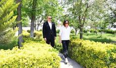 Prezident və xanımı Şamaxıya səfər edib