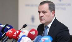 Nazir Ceyhun Bayramov Xarici İşlər Nazirliyinin kollektivinə təqdim olunub