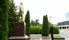 Prezident İlham Əliyev Qəbələ rayonunda da səfərdə olub