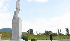 Prezident İlham Əliyev Şəkidə səfərdə olub