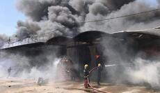 İraqın Nəcəf vilayətində 20 ərzaq anbarında güclü yanğın baş verib