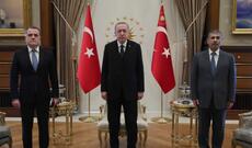 Türkiyə Prezidenti Azərbaycanın Xarici İşlər və Müdafiə nazirlərini qəbul edib