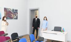 Prezident İlham Əliyev və birinci xanım Mehriban Əliyeva Bakıda Uşaq İncəsənət Məktəbinin əsaslı təmirdən sonra açılışında iştirak ediblər