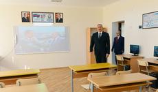 Prezident yeni məktəb binasının açılışında