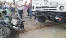 Qaradağ rayonunda “İsuzu” və “КамАЗ” markalı iki yük avtomobili toqquşub