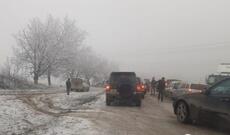 Güclü  qar Bakı-Şamaxı yolunun bağlanmasına səbəb olub