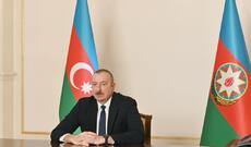 Prezident İlham Əliyev Aydın Kərimovu Prezidentin Şuşa rayonunda xüsusi nümayəndəsi təyin olunması ilə əlaqədar videoformatda qəbul edib