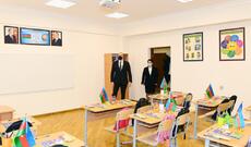 Prezident İlham Əliyev Sabunçu və Suraxanı rayonlarında yenidən tikilən məktəblərdə yaradılan şəraitlə tanış olub