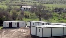 Azərbaycan hərbçiləri üçün Qarabağda modul yataqxanalar tikilir-Video