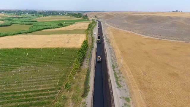 “Zəfər yolu”nun asfaltlanmasına başlanıldı