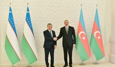 İlham Əliyev və Şavkat Mirziyoyev Daşkənddə Heydər Əliyev Meydanının açılışını ediblər