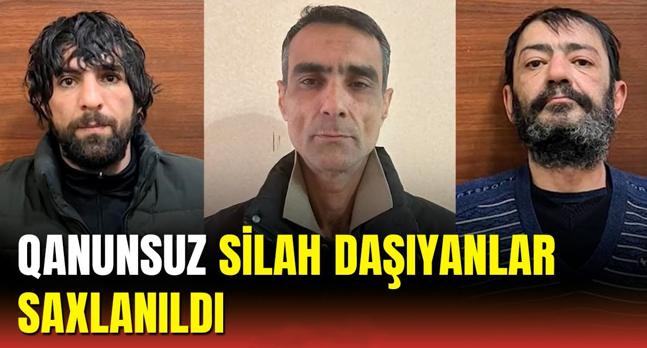 Xətai rayonunda saxlanılan şəxslərdən 3 qumbara, 3 ədəd “Kalaşnikov” avtomatı və 1 ədəd “Makarov” tapançası aşkar edilib