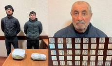 Narkokuryerlik etdikləri üçün saxlanılan şəxslərdən 3 kiloqram heroin, marixuana və 400 ədəd tramadol həbi aşkar edilib