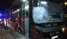 Bakıda avtobus piyadanı vurub