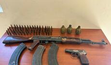 Şabranda silah-sursat tapıldı