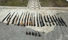 Şuşada xeyli silah aşkarlanıb - FOTO