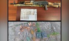 Beyləqan rayon ərazisindən tapılan silah-sursat polisə təhvil verilib