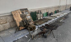 Xankəndi şəhəri ərazisindən silah və sursatlar aşkar olunaraq götürülüb