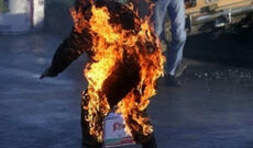 Ailəsi ilə dalaşdı, özünü yandırmaq istədi