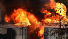 Neftayırma zavoduna dron hücumu olub