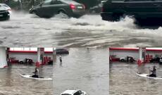 Mahaçqala su altında qaldı