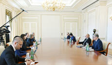 Prezident İlham Əliyev BMT-nin Baş katibinin müavini və Ətraf Mühit Proqramının icraçı direktorunu qəbul edib