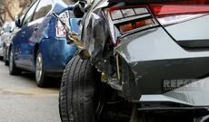 Bakıda iki avtomobil toqquşub, xəsarət alan var