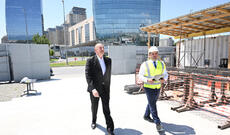 Prezident İlham Əliyev Bakıda Zəfər parkında aparılan tikinti işləri ilə tanış olub