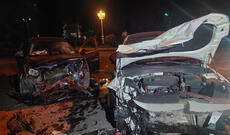 Gəncədə zəncirvari avtomobil qəzası olub, xəsarət alanlar var