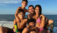 Messi ailəsi ilə istirahətdə