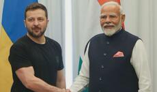 Hindistanın baş naziri Narendra Modi Kiyevə rəsmi səfərlə gəlib