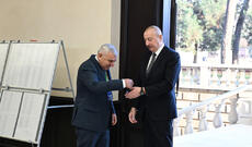 Prezident İlham Əliyev 1 saylı seçki məntəqəsində səs verib