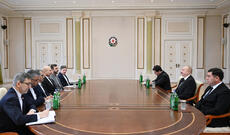 Prezident İlham Əliyev İran İslam Şurası Məclisinin sədrini qəbul edib