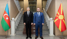 Daxili işlər naziri Vilayət Eyvazov şimali makedoniyalı həmkarı ilə görüşüb