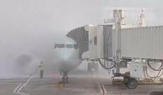 Sərnişin təyyarəsi alovlandı - DƏHŞƏTLİ ANLAR