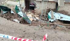 Sel Tovuz sakininin evini yararsız hala salıb - FOTO