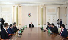 Prezident İlham Əliyev TDT-nin daxili işlər nazirlərinin ikinci görüşünün iştirakçılarından ibarət nümayəndə heyətini qəbul edib