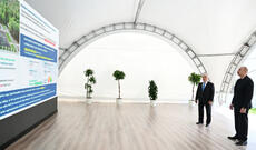 Prezident İlham Əliyev Laçında “Aşağı Malıbəyli” və “Mirik” su elektrik stansiyalarının açılışında iştirak edib