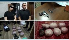 Sabunçuda bir kişi, bir qadın narkokuryer tutuldu, silah aşkarlandı
