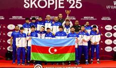 Azərbaycanın yeniyetmələrdən ibarət sərbəst güləş millisi Avropa çempionu oldu