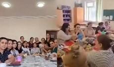 Bakıda müəllimlər məktəbdə məclis təşkil ediblər - İDDİA + VİDEO