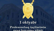 Azərbaycanda prokurorluq orqanlarının yaranmasının 107 illiyi və prokurorluq işçilərinin peşə bayramıdır