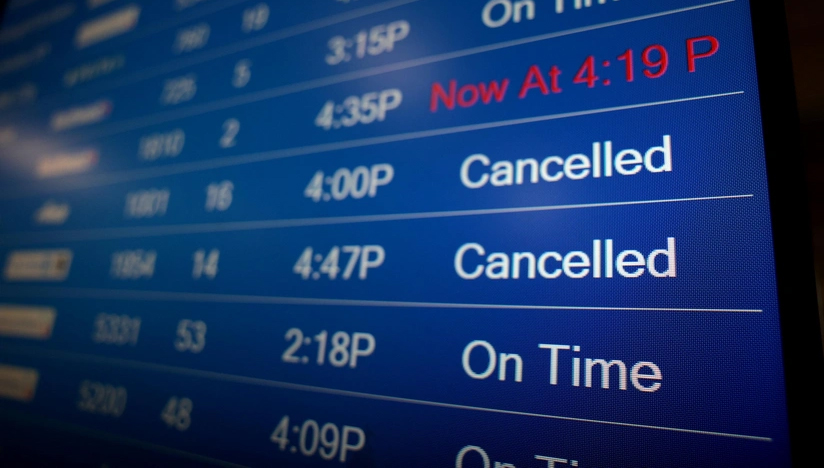 ABŞ-də əlverişsiz hava şəraitinə görə 8 mindən çox uçuş təxirə salınıb və ya ləğv edilib