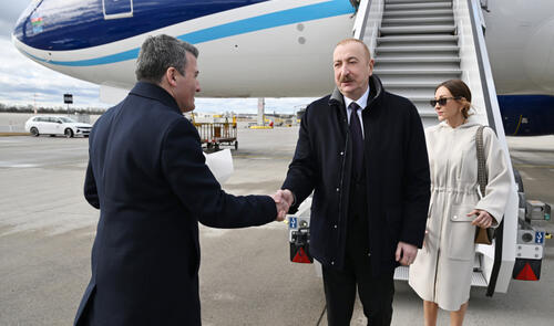 Prezident İlham Əliyev Almaniya Federativ Respublikasına səfərə gəlib