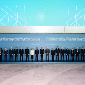 Prezident İlham Əliyev Cənub Qaz Dəhlizi Məşvərət Şurası çərçivəsində nazirlərin 12-ci və Yaşıl Enerji Məşvərət Şurası çərçivəsində nazirlərin 4-cü iclaslarında iştirak edib