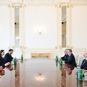 Prezident İlham Əliyev Moldovanın Baş nazirinin müavinini qəbul edib