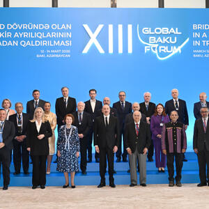 “Keçid dövründə olan dünyada fikir ayrılıqlarının aradan qaldırılması” mövzusunda XIII Qlobal Bakı Forumu işə başlayıb
Prezident İlham Əliyev Forumun açılış mərasimində çıxış edib