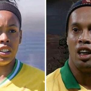 Cənubi Afrika milli komandasının oyunçusu Miche Minnisin əfsanəvi futbolçu Ronaldinyoya bənzəməsi böyük bir ajiotaja səbəb olub