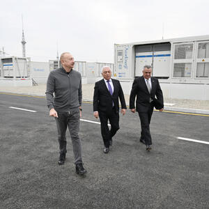 Prezident İlham Əliyev “Abşeron” Batareya Enerji Saxlanc Mərkəzinin açılışında iştirak edib